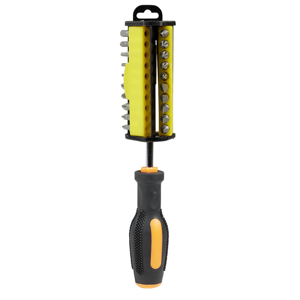 Tournevis avec 21 embouts plastique et acier