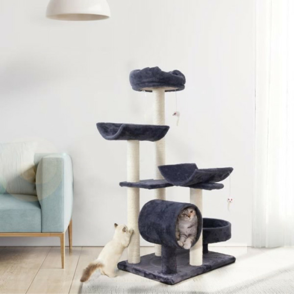 Arbre a chat garfield - 55x40x116 cm gris
