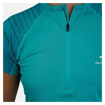 Maillot Manches Courtes Raidlight 1/2 Zip R-Light Femme Menthe Verte