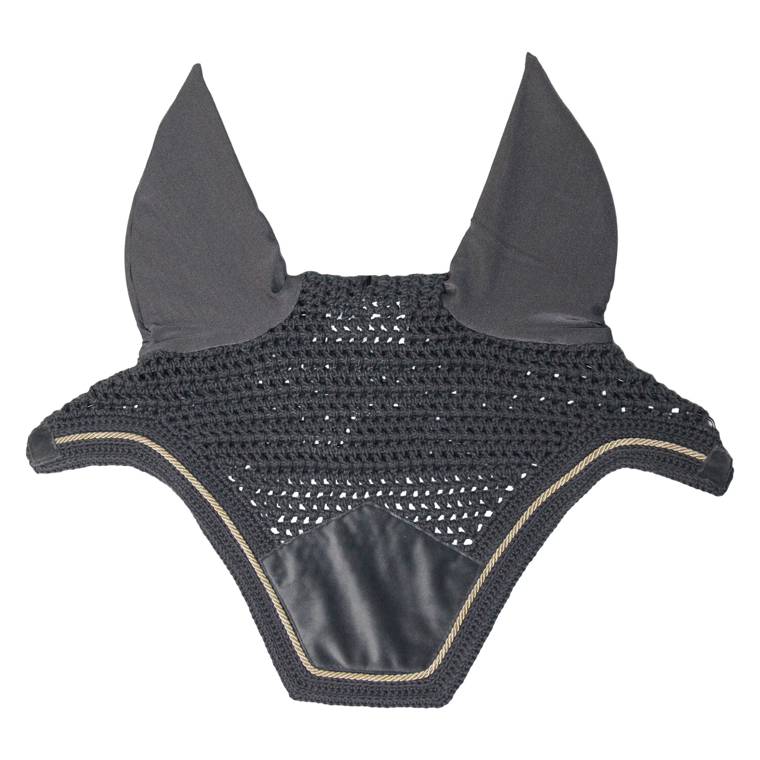 KENTUCKY Fliegenhaube Wellington Velvet  - grau - Warmblut