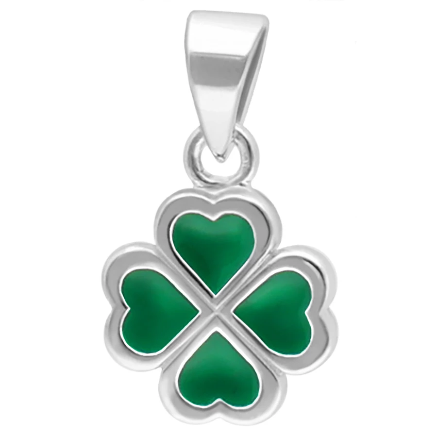 trendor Kinder-Halskette Silber 925 Collier mit Glücksbringer silver