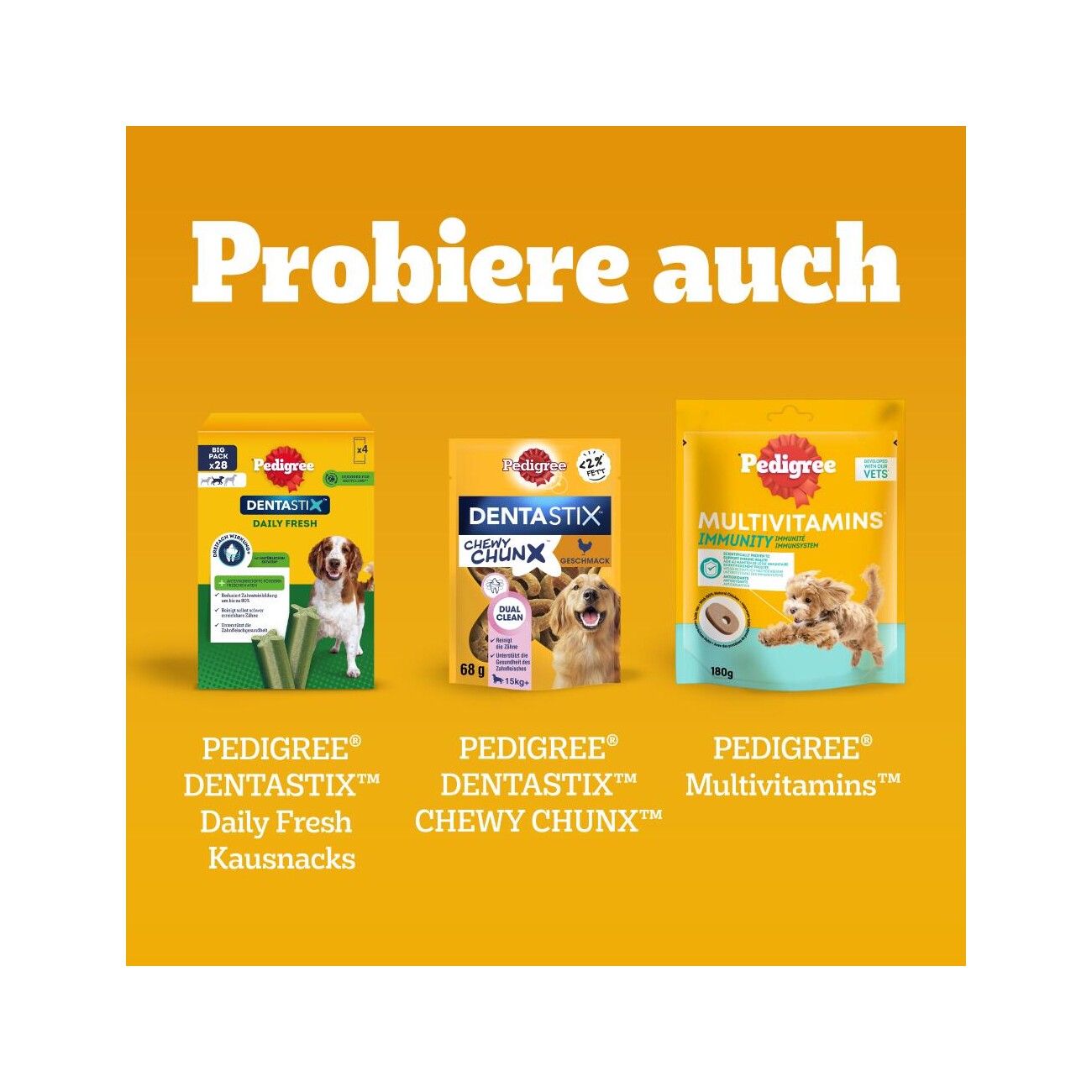 Pedigree Zahnpflege Dentastix Multipack für mittelgroße Hunde 56 Stück