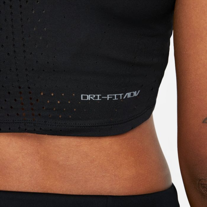 Nike Dame Undertøj og basislag Dri Fit Advanced Aeroswift Crop Top Sort