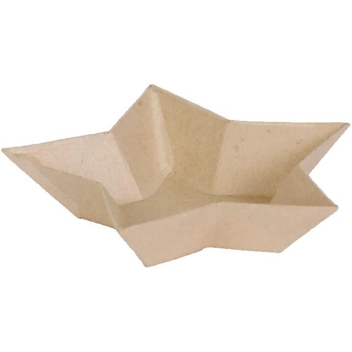Petit vide poches étoile 15x15x3cm - Kraft