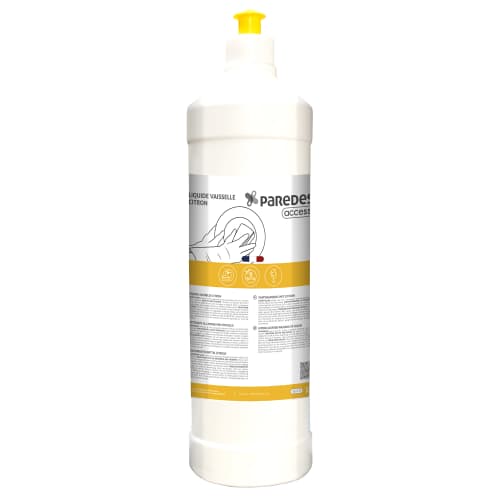 Liquide vaisselle plonge manuelle citron Paredes Access flacon de 1L