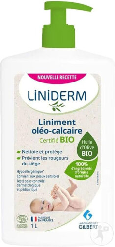 Liniderm Liniment Oléo-Calcaire Bio Flacon Pompe 1l