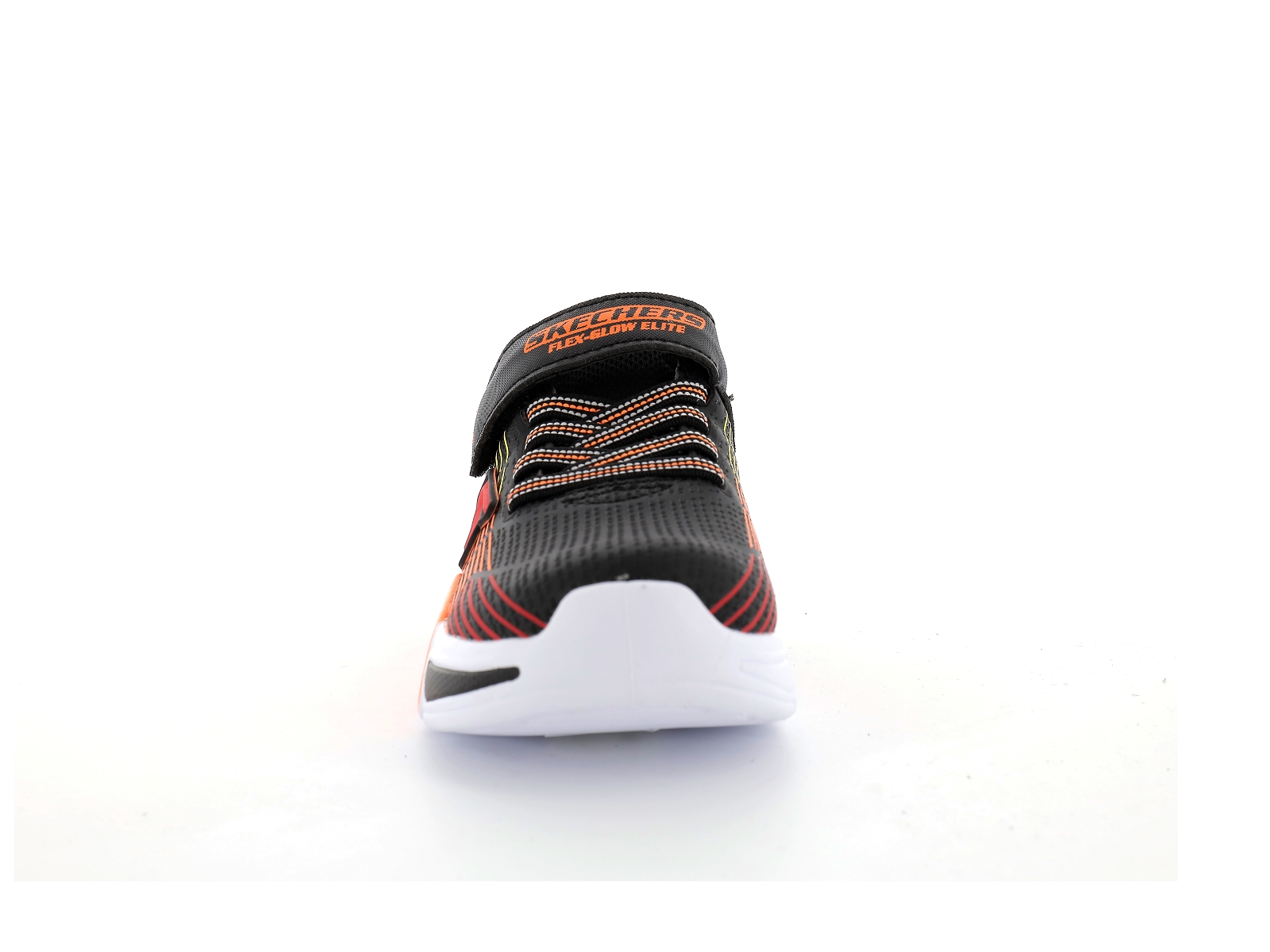 Skechers-FLEX GLOW ELITE Synthétique Noir Orange