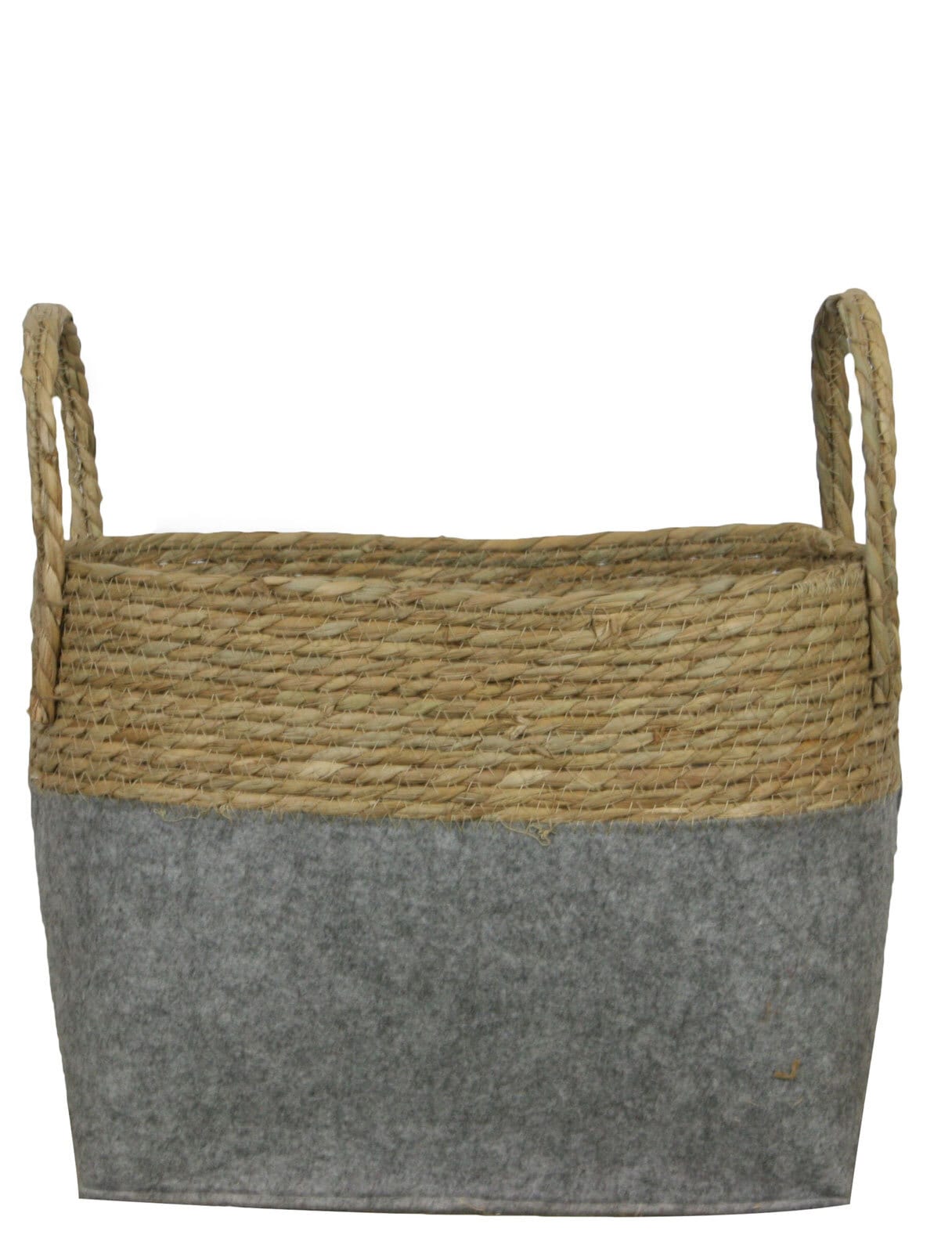 Aufbewahrungskorb Seegras 30 x 15 cm grau /braun