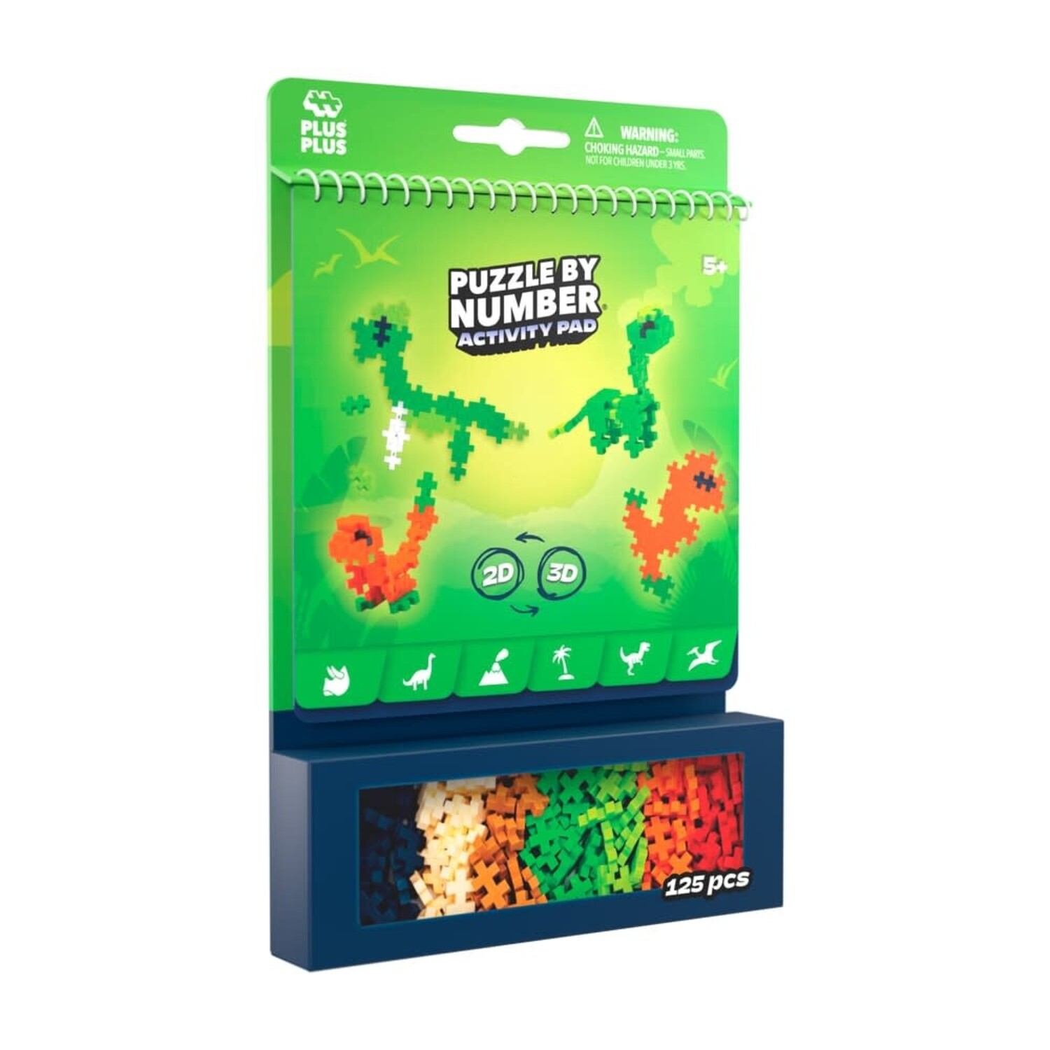 Plus - Plus | Activity Pad 125 stuks | Dinosaurus
