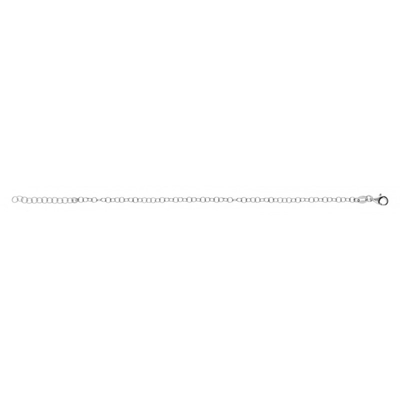 Bracelet femme charm's argent - Maille ronde - Les Charm'antes