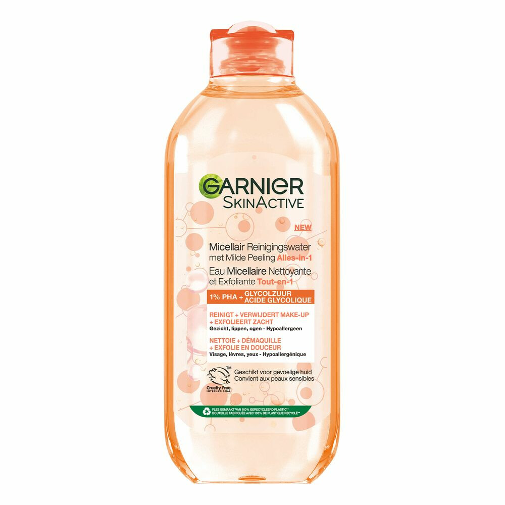 Garnier SkinActive Micellair Reinigingswater met Milde Peeling Alles-in-1400 ml