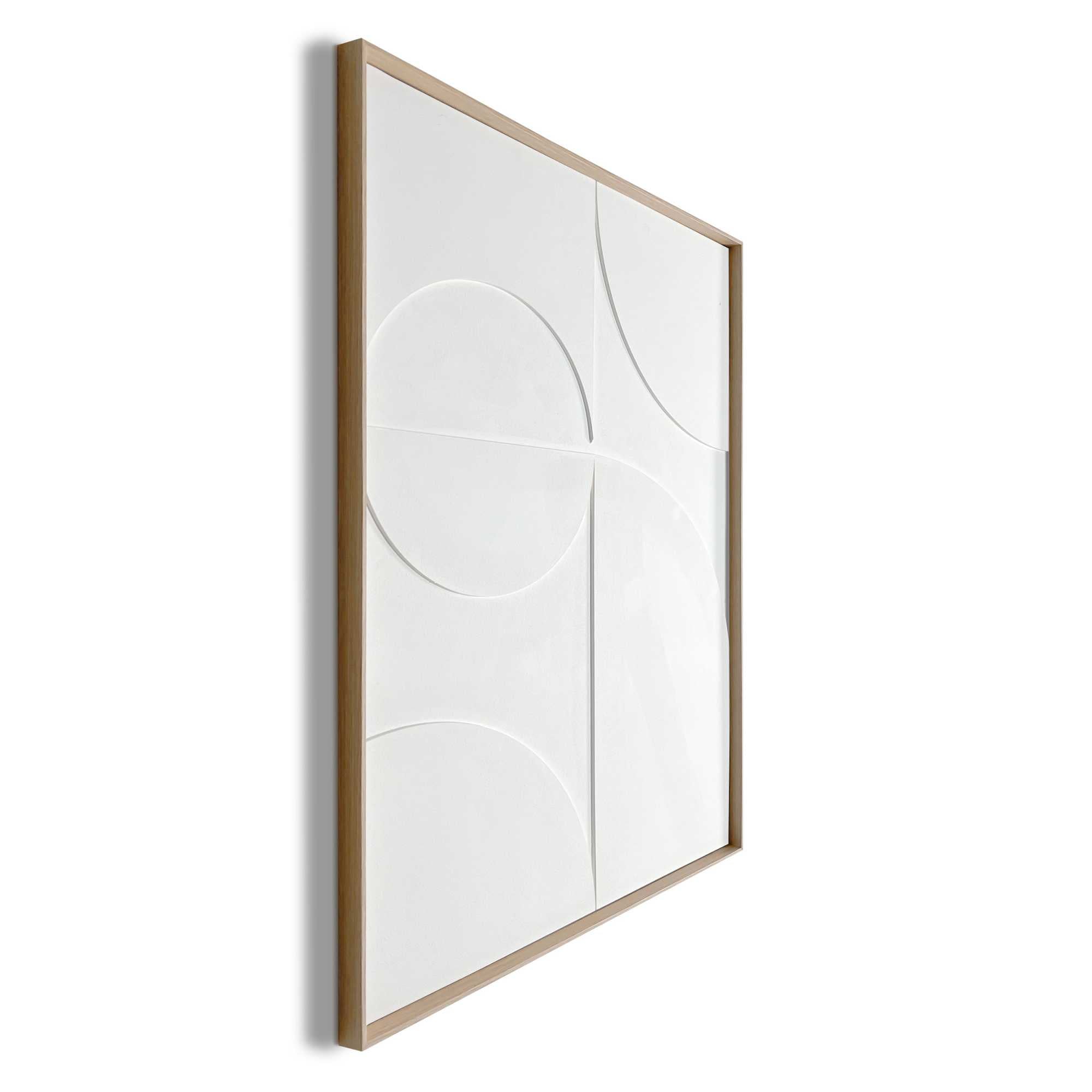 Reinders - Playing Relief Art Schilderij - 70 x 50 cm - Wit