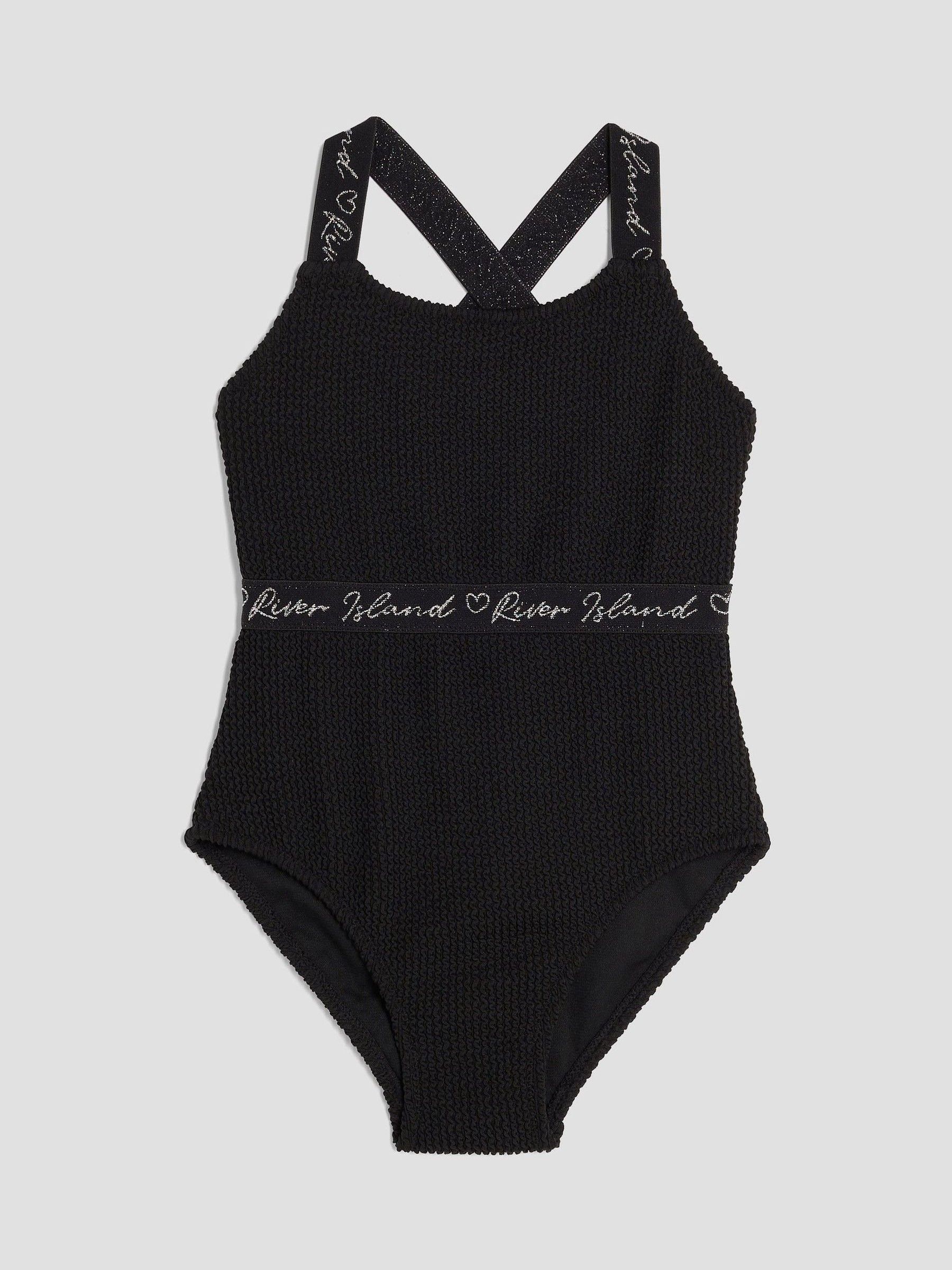River Island Elastic Textured Swimsuit