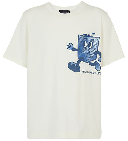 Emporio Armani T-shirts - 3-pak - Blå/Hvid/Navy m. print