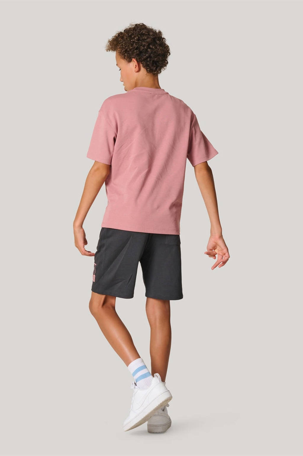 Shoeby regular fit sweatshort antraciet