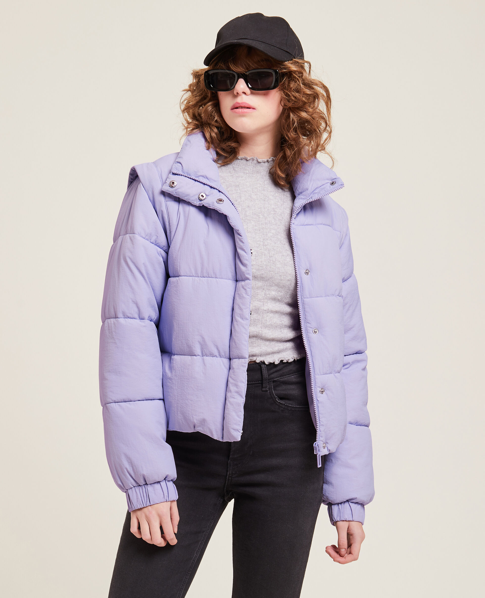 Doudoune courte - Violet
