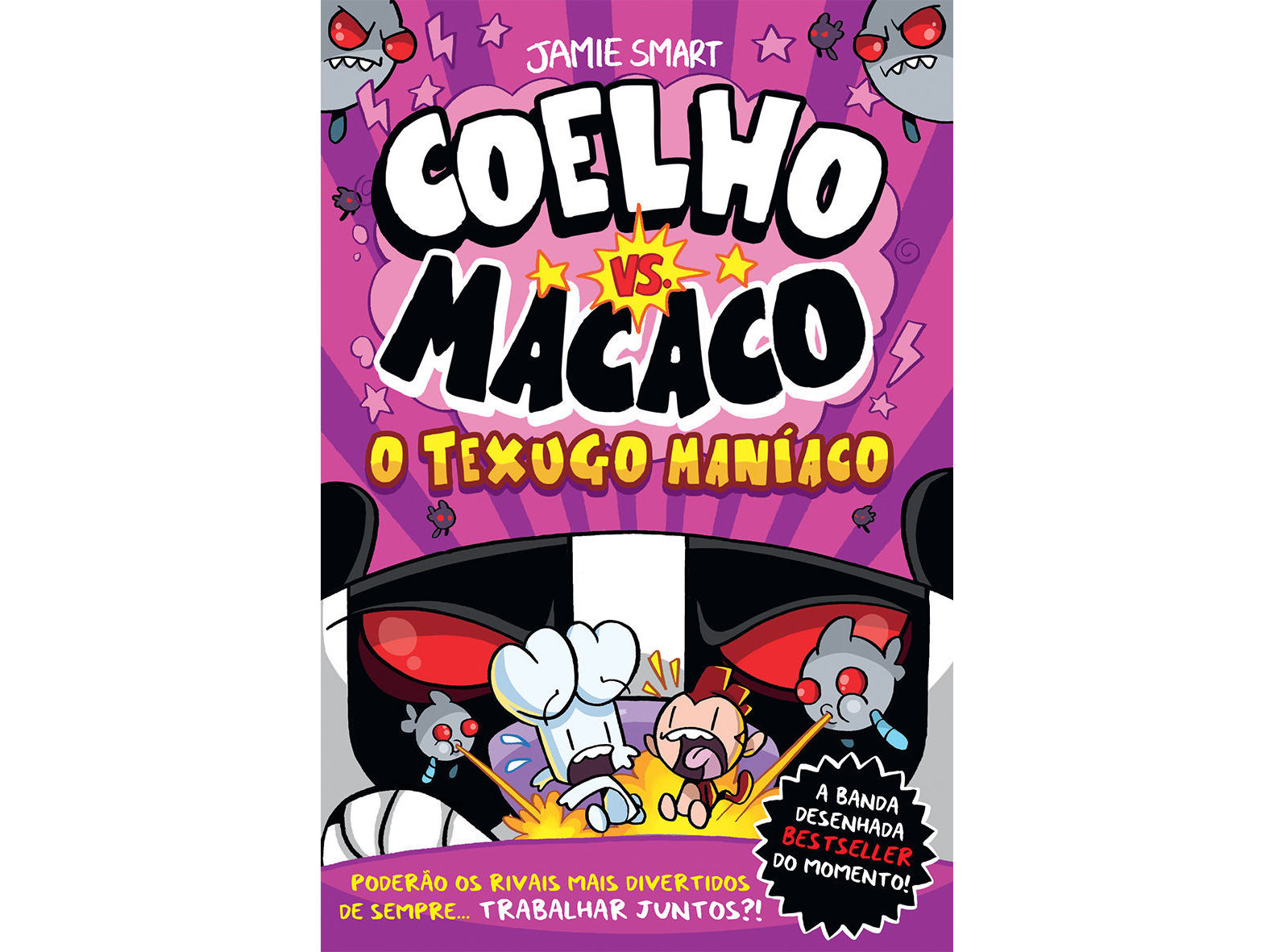 LIVRO COELHO VS. MACACO - O TEXUGO MANÍACO
