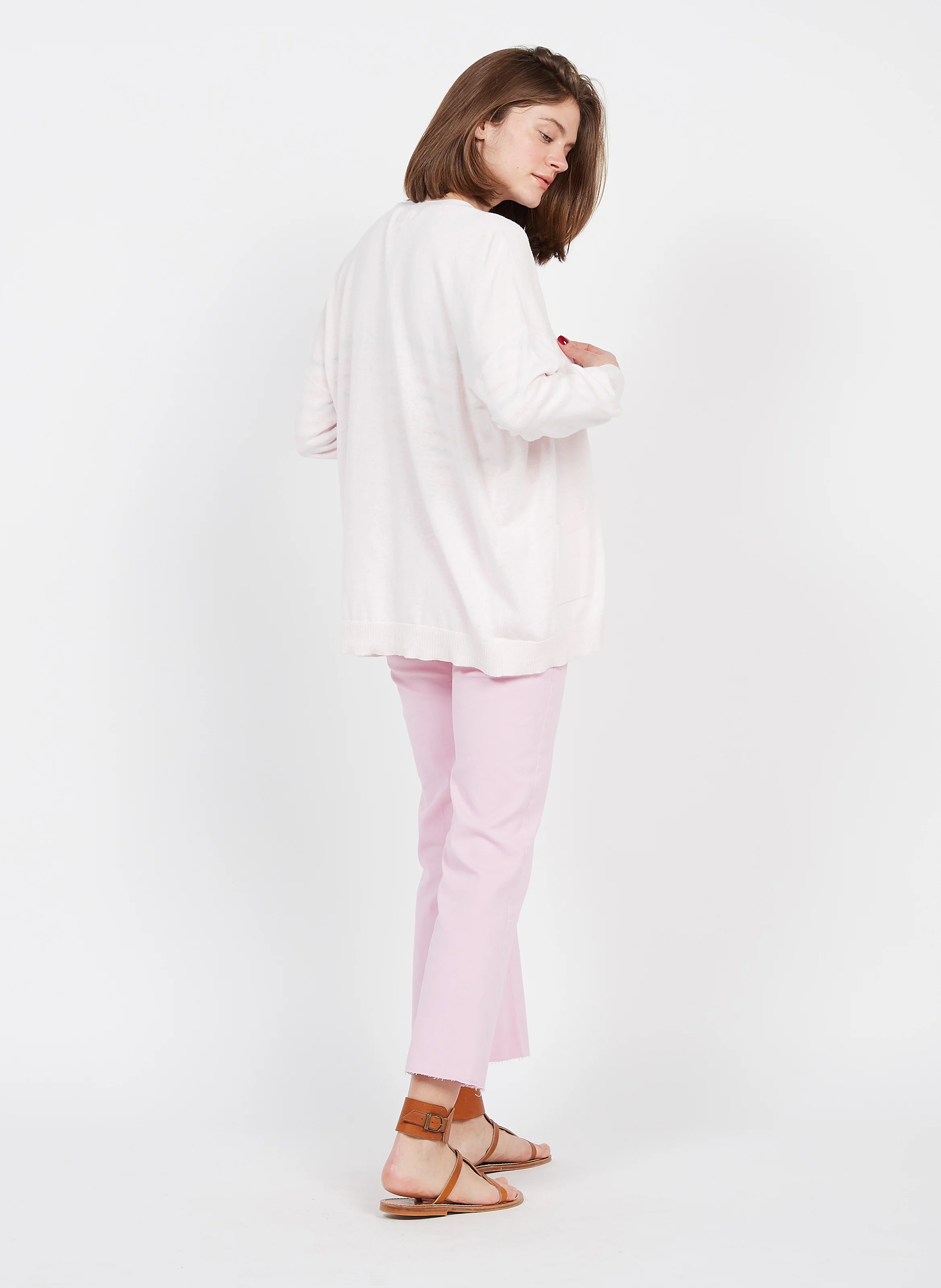 CARLOTTA - Pantalon large | Rose