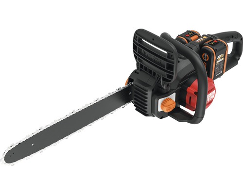 WORX Nitro 40V (2 x 20V) 40cm snoerloze kettingzaag WG385E.9, borstelloze motor + GRATIS bonusartikel 20V accu WA3644 (4,0Ah)