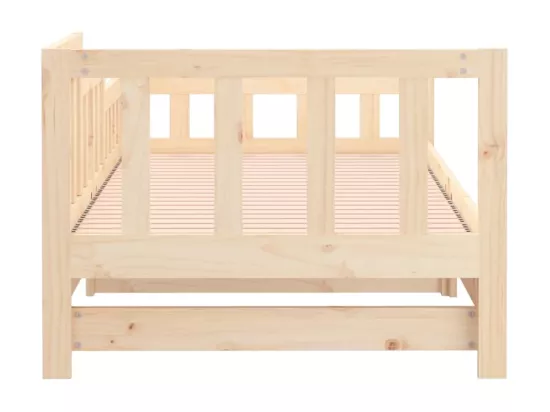 Lit coulissant sans matelas 2x(80x200) cm Bois de pin massif