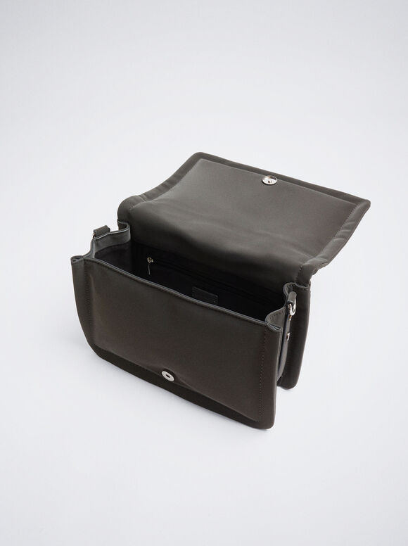 Bolsa de ombro acolchoada - Preta
