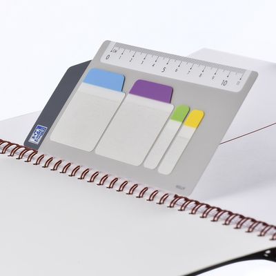 Agenda à élastique Office - 1 semaine sur 2 pages - 10 x 15 cm - gris/rouge - Oxford