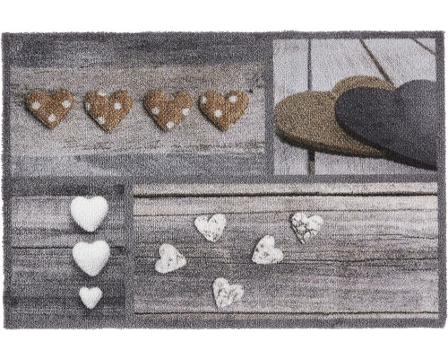 Deurmat Ambiance hartjes 50x75 cm