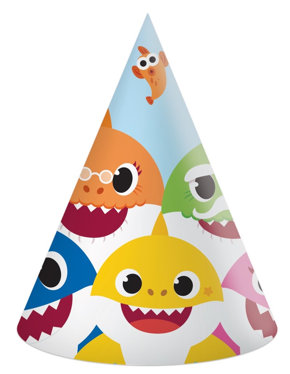 Baby Shark Feesthoedjes 6st