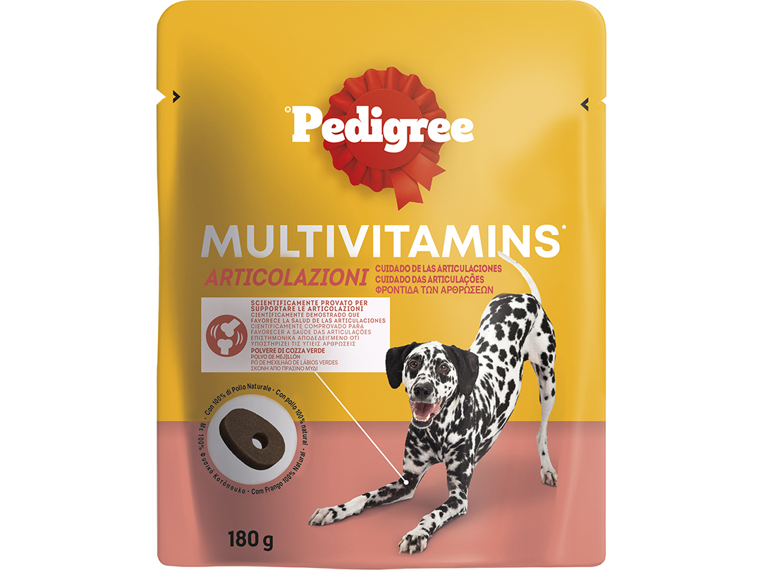 SNACKS PARA CÃO MULTIVITAMINAS PEDIGREE ARTICULAÇÕES 180G