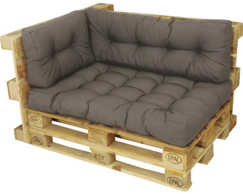 Sun Garden pallet zitkussen, taupe, 120x80x16 cm