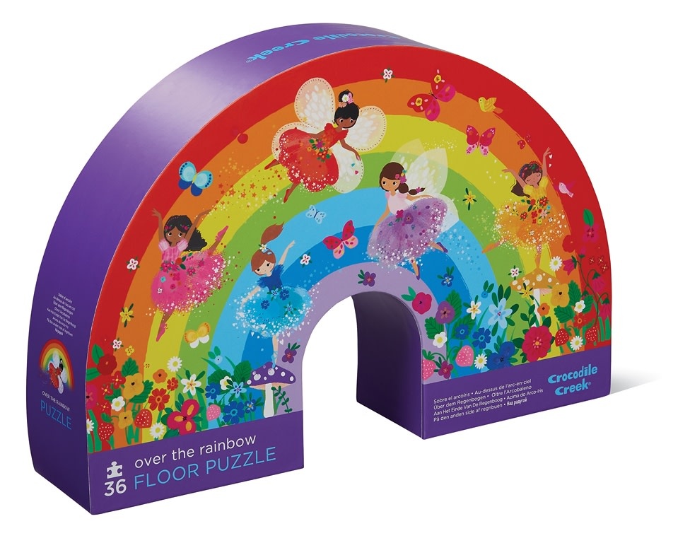 Crocodile Creek Puzzel - Shaped box - 36 stuks - Over de regenboog