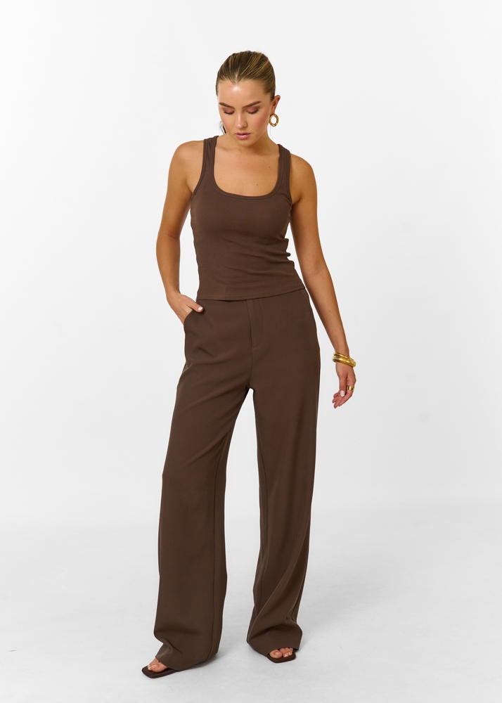 Audrey tanktop choco bruin