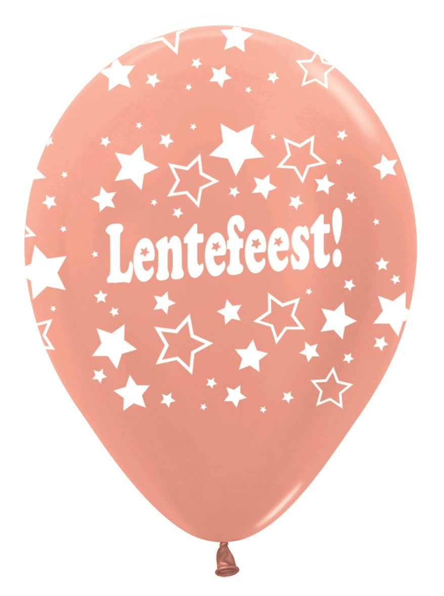 Ballonnen Lentefeest Stars Rose Gold 25pcs