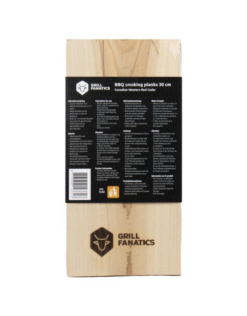 Grill Fanatics Bbq Rookplanken - Barbecue - 30 cm