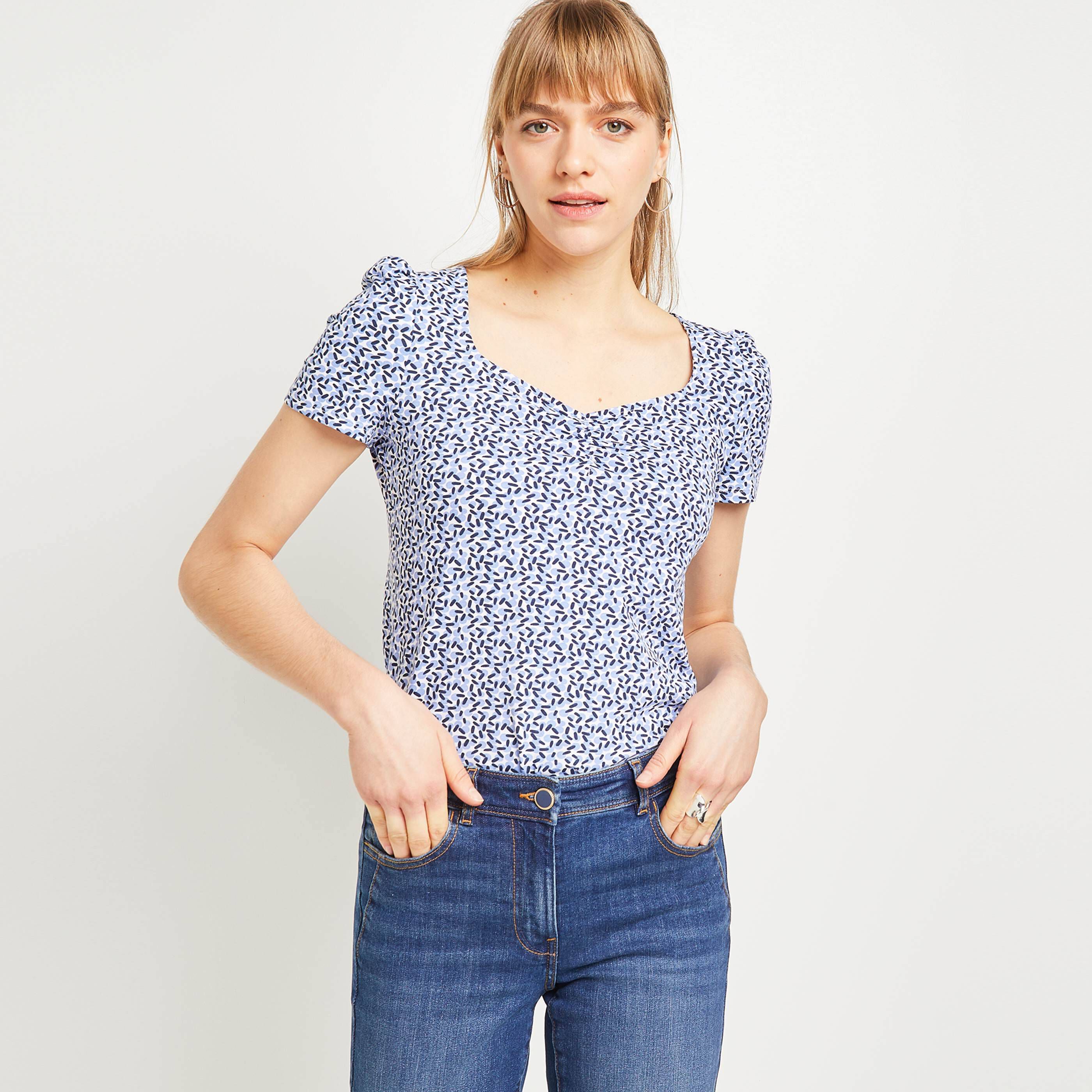 Tshirt imprimé femme - BLANC