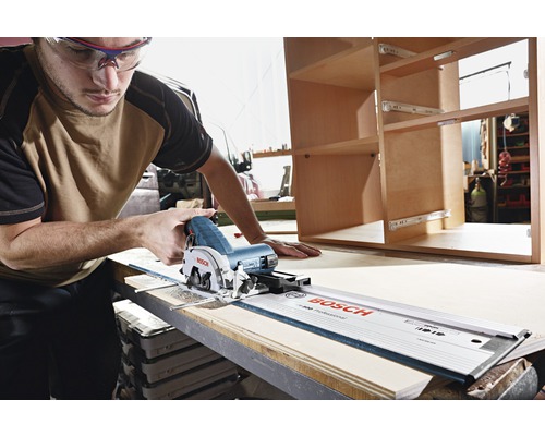 Bosch Professional GKS 12V-26 accucirkelzaag (Standard for Wood, 85 x 15 x 1,1 mm, 20 tanden) inclusief 1 x cirkelzaagblad, stofafzuigaccessoires en L-BOXX 136, zonder accu en oplader