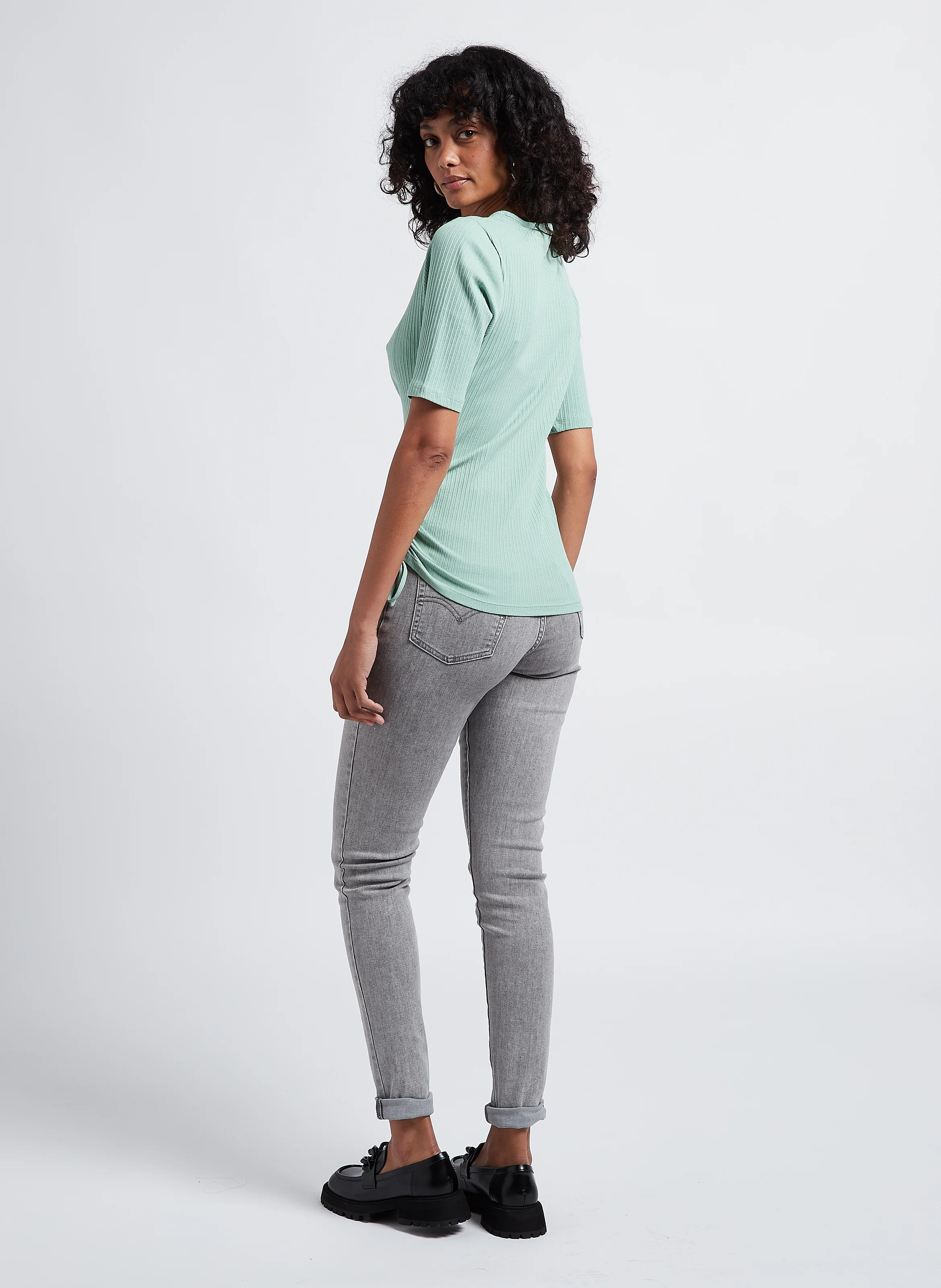 721 HIGH RISE SKINNY - Jean skinny en coton mélangé| Gris