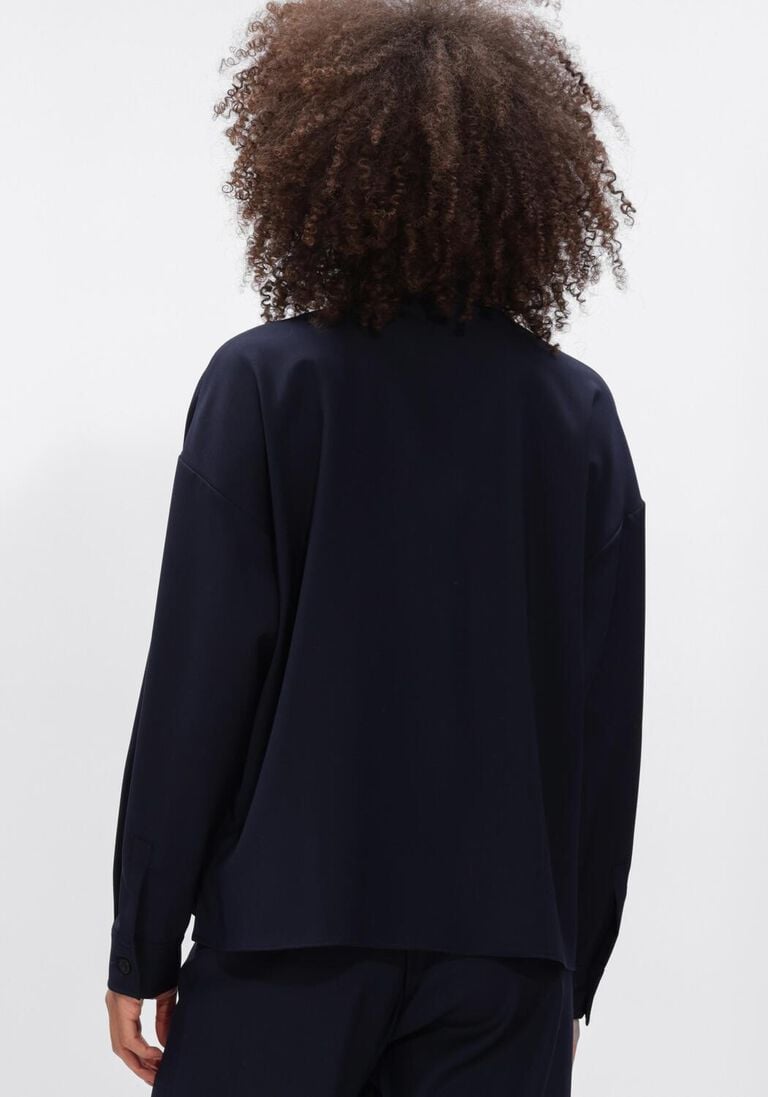 donkerblauwe max mara blouses mulino