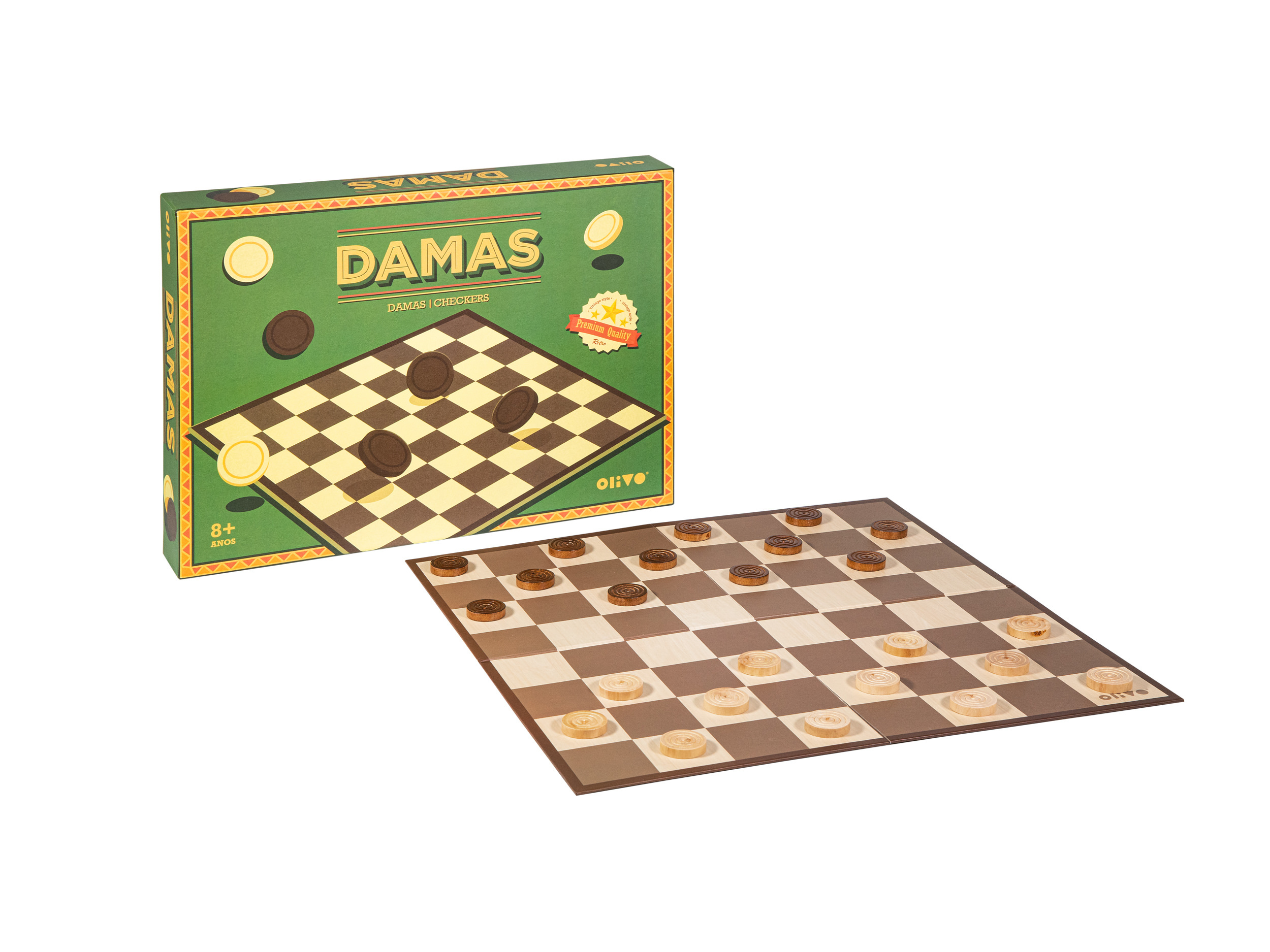 JOGO DAMAS OLIVO