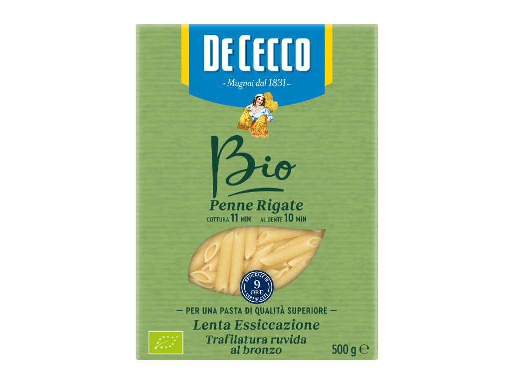 MASSA PENNE RIGATE DE CECCO BIO 500G