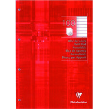 Bloc de cours, A4, ligné, 200 pages