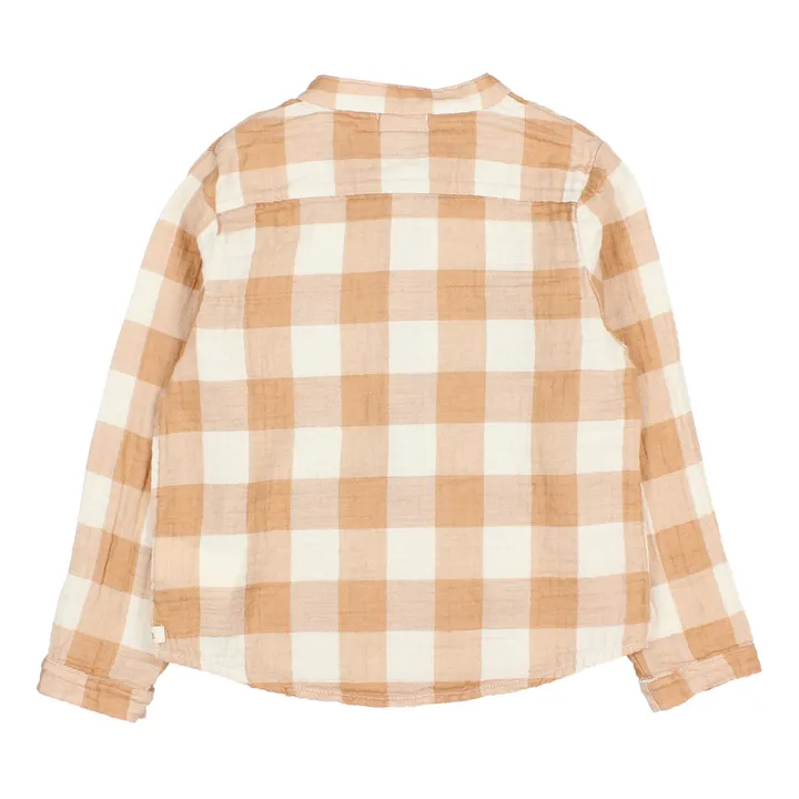 Búho Kurta Gaze de Coton Responsable Carreaux | Ecru