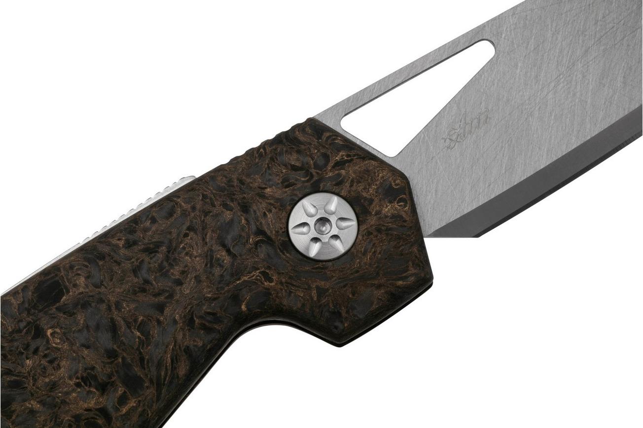 Maserin W1, 373-WTG, Tungsten, Gold Fatcarbon, zakmes, Atillio Morotti design