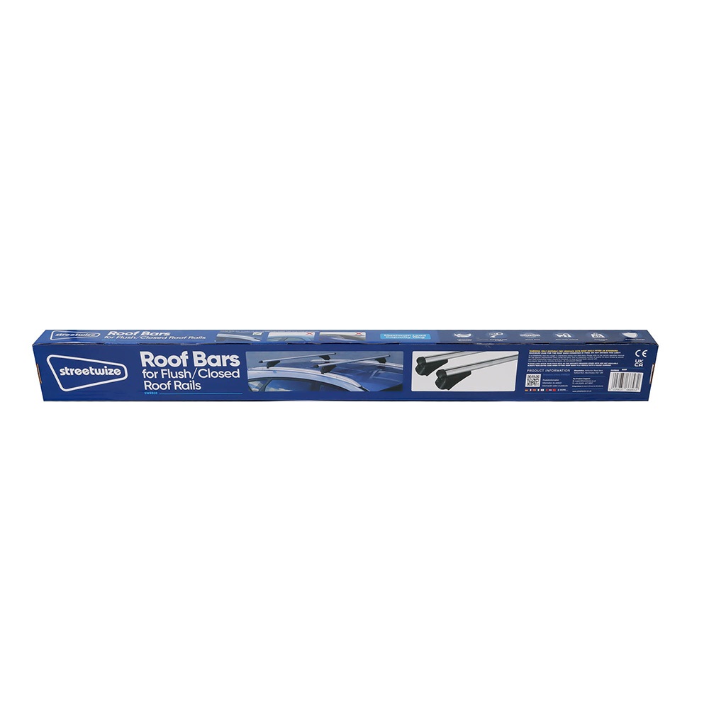 Streetwize 135 cm set van 2 aluminium dakdragers