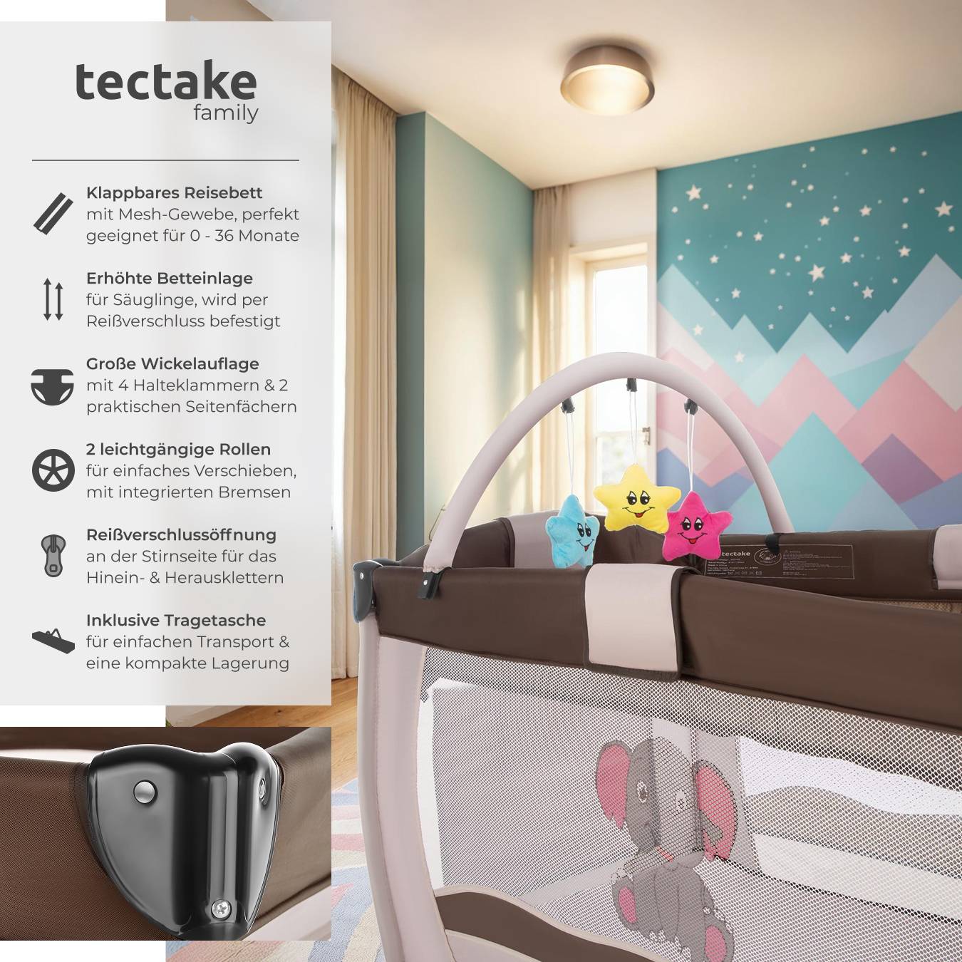 Kinder Reisebett Elefant