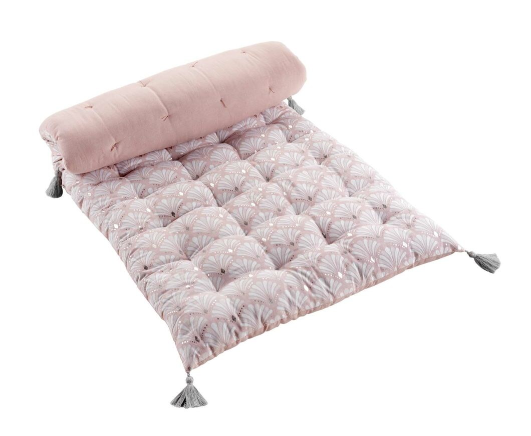 2 Sitzkissen 60x120 Bodenkissen Paletten Garten Bank Kissen Polster Auflage rosa