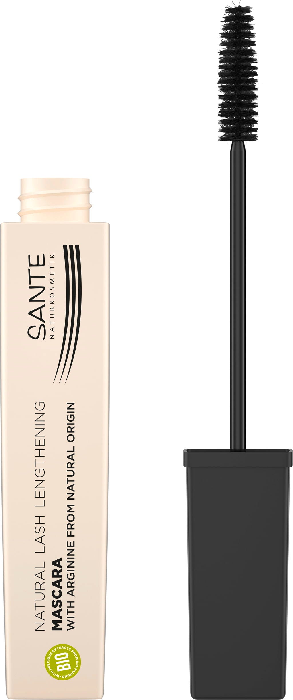Santé naturally.  Natural Lash Lengthening Mascara 01 Black, 8 ml