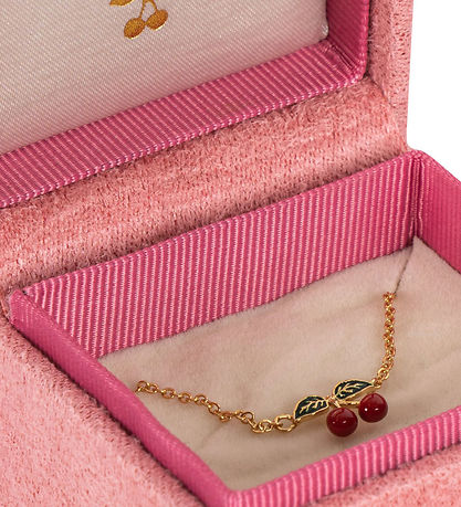 Konges Sløjd Halskette - Beschichtung - 24 Karat Gold - Cherry