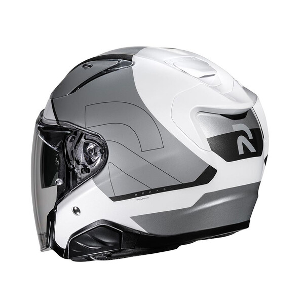 HJC - Casque RPHA 31 Chelet MC10 / Blanc / Argent / Brillant