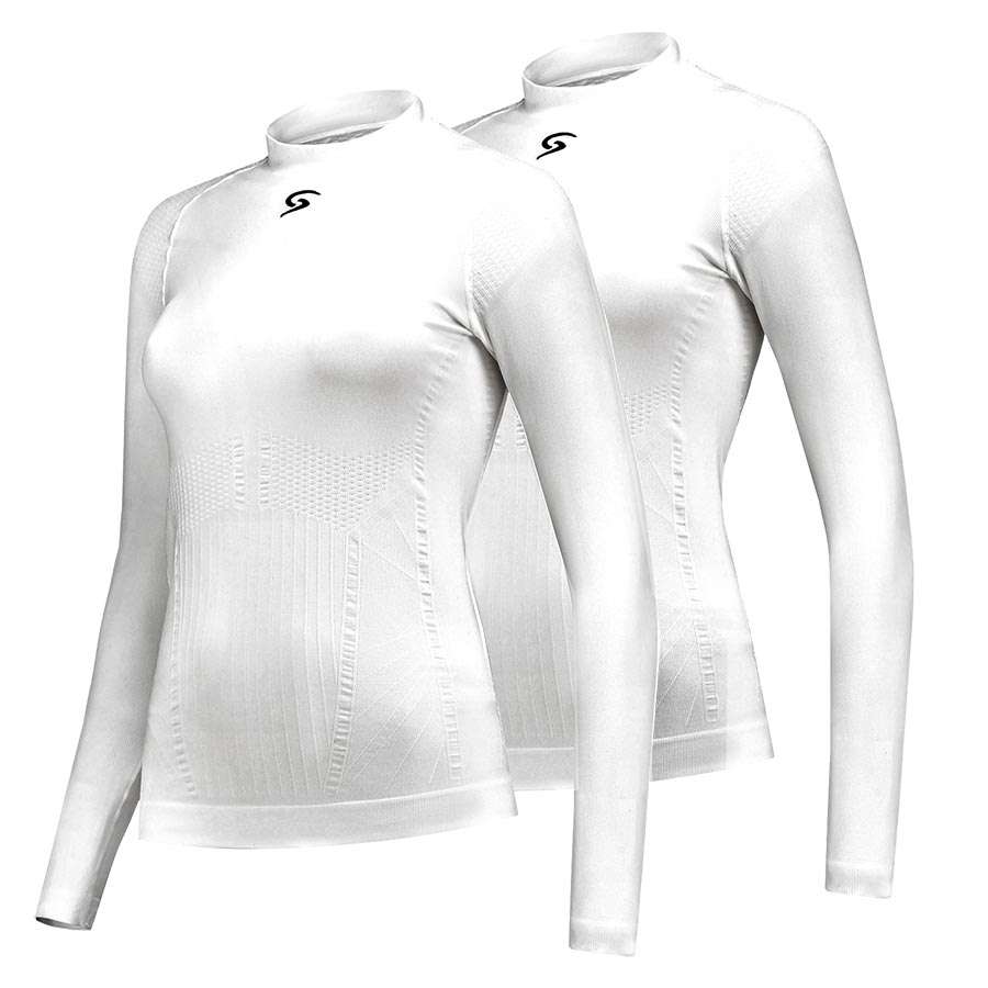 FUTURUM Thermoshirt Lange Mouwen Wit Dames 2-Pack